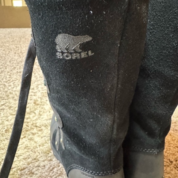 Sorel Emelie Lace Boots, Black, 7.5 - Picture 5 of 8